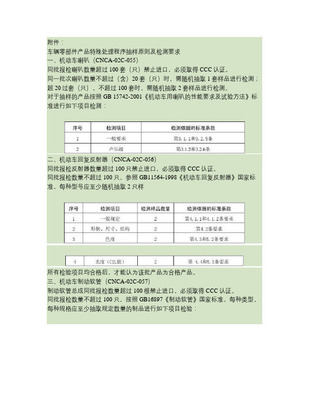 机动车扬声器成品检验规范标准